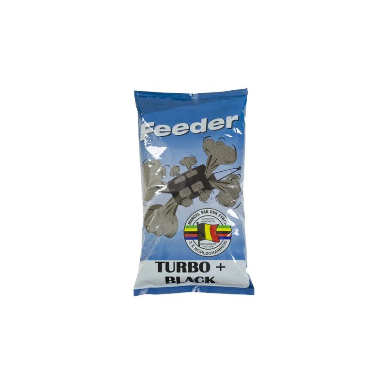 Zanęta Marcel Van Den Eynde 1kg - Feeder Turbo+ Black Zanęta Marcel Van Den Eynde 1kg - Feeder Turbo+ Black