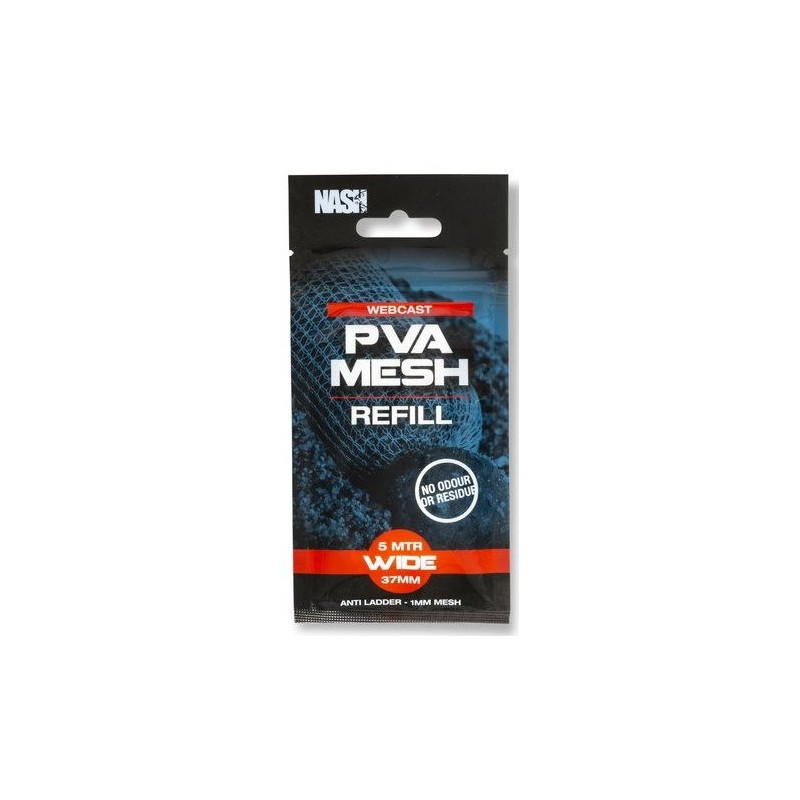 Siatka uzupełnienie Webcast PVA Refills Wide - 37mm x 5m NASH Siatka uzupełnienie Webcast PVA Refills Wide - 37mm x 5m NASH