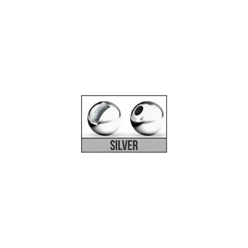 Główki wolframowe Slotted silver Traper