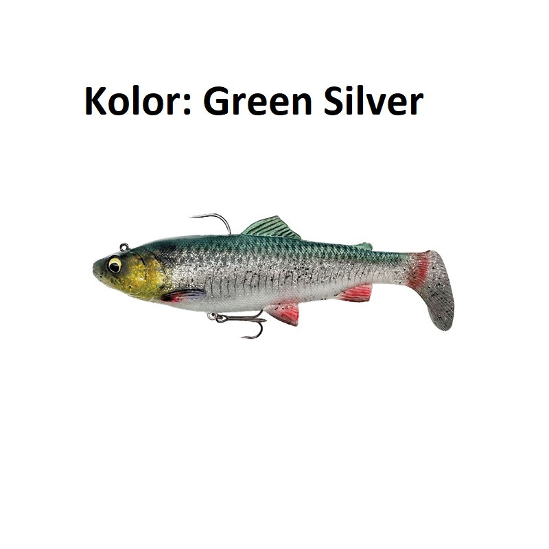 Przynęta Savage Gear 4D Trout Rattle Shad 17 cm Green Silver