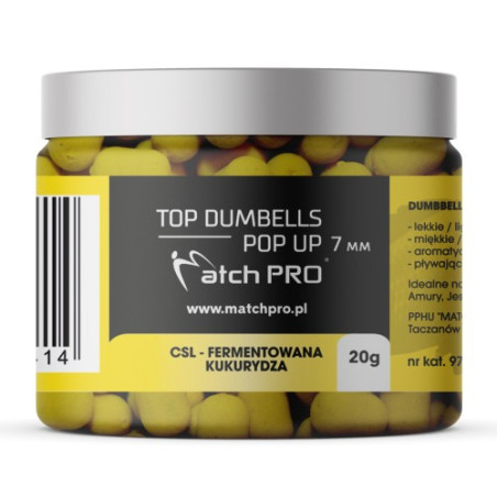Przynęta Match Pro Top Dumbells Pop-Up 20g - CSL Fermentowana Kukurydza