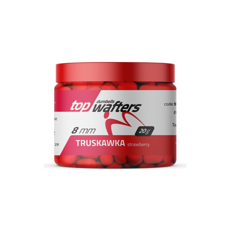 Przynęta Match Pro Top Dumbells Wafters 8 mm 20g / Truskawka Przynęta Match Pro Top Dumbells Wafters 8 mm 20g / Truskawka
