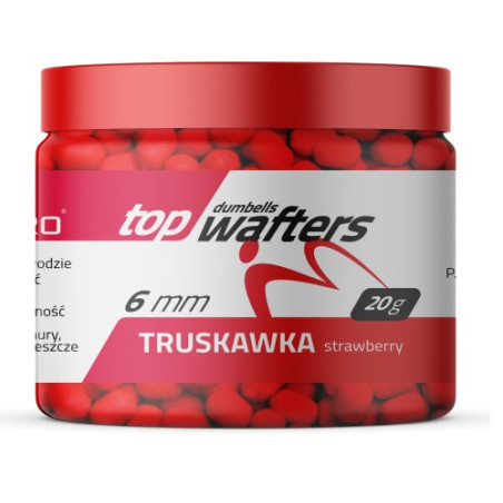 Przynęta Match Pro Top Dumbells Wafters 20g - 6mm Truskawka Przynęta Match Pro Top Dumbells Wafters 20g - 6mm Truskawka