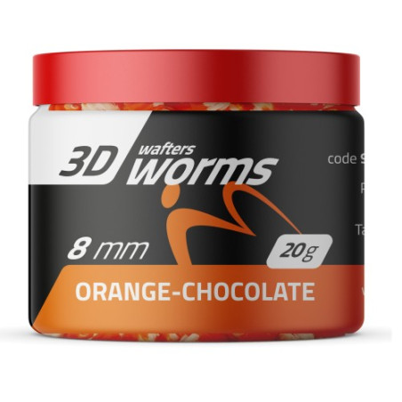 Przynęta Match Pro 3D Worms Wafters 20g - 8mm Pomarańcza-Czekolada Przynęta Match Pro 3D Worms Wafters 20g - 8mm Pomarańcza-Czekolada