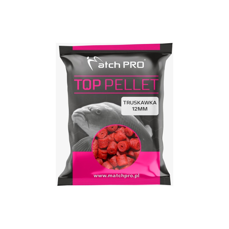 Pellet Match Pro TOP Drilled 700g - 12mm Truskawka Pellet Match Pro TOP Drilled 700g - 12mm Truskawka