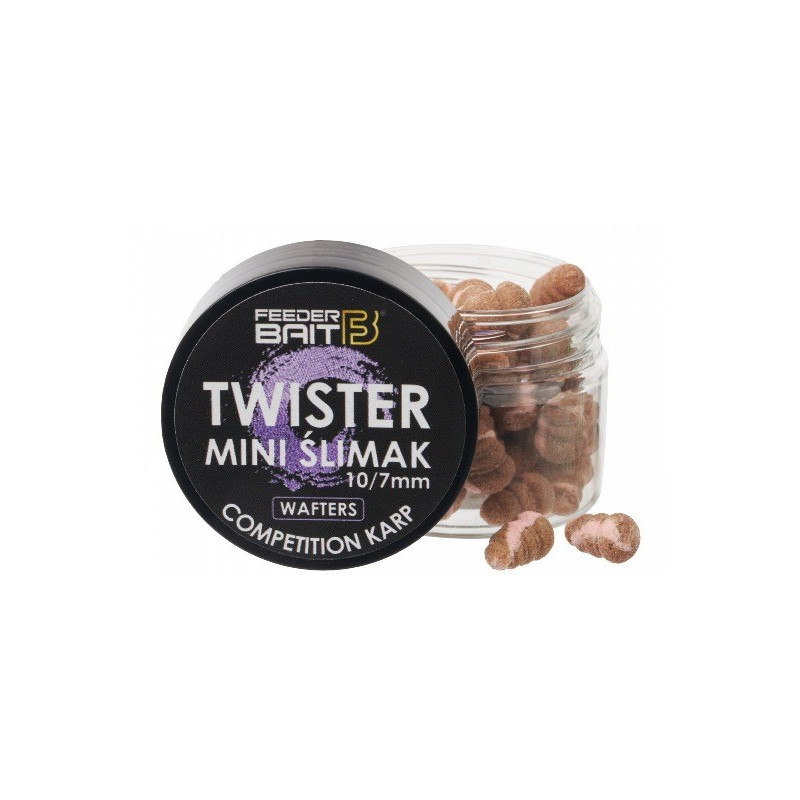 Przynęta Feeder Bait Mini Ślimak Twister Wafters 10/7mm - competition carp Przynęta Feeder Bait Mini Ślimak Twister Wafters 10/7mm - competition carp