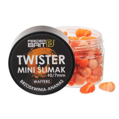 Przynęta Feeder Bait Mini Ślimak Twister Wafters 10/7mm - R72 - Brzoskwinia & Ananas Przynęta Feeder Bait Mini Ślimak Twister Wafters 10/7mm - R72 - Brzoskwinia & Ananas
