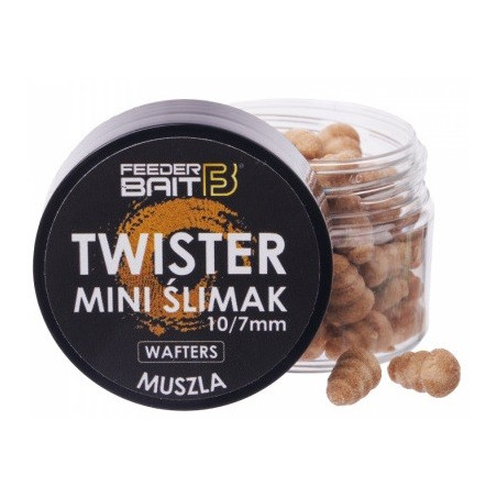 Przynęta Feeder Bait Mini Ślimak Twister Wafters 10/7mm -Muszla Przynęta Feeder Bait Mini Ślimak Twister Wafters 10/7mm -Muszla