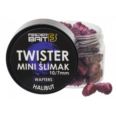 Przynęta Feeder Bait Mini Ślimak Twister Wafters 10/7mm - Halibut Przynęta Feeder Bait Mini Ślimak Twister Wafters 10/7mm - Halibut