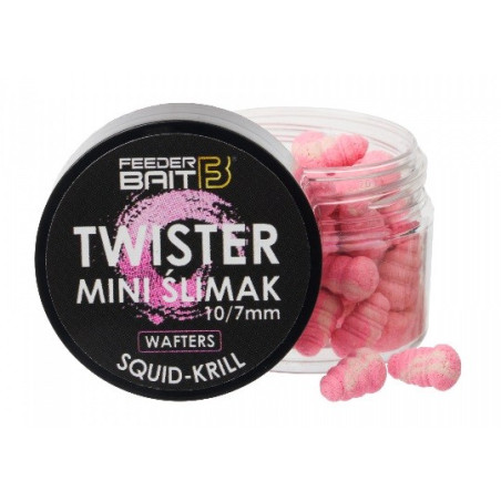 Przynęta Feeder Bait Mini Ślimak Twister Wafters 10/7mm - Squid&Krill Przynęta Feeder Bait Mini Ślimak Twister Wafters 10/7mm - Squid&Krill