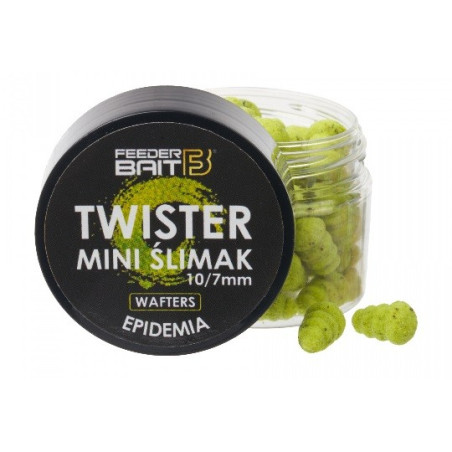 Przynęta Feeder Bait Mini Ślimak Twister Wafters 10/7mm - Epidemia Przynęta Feeder Bait Mini Ślimak Twister Wafters 10/7mm - Epidemia