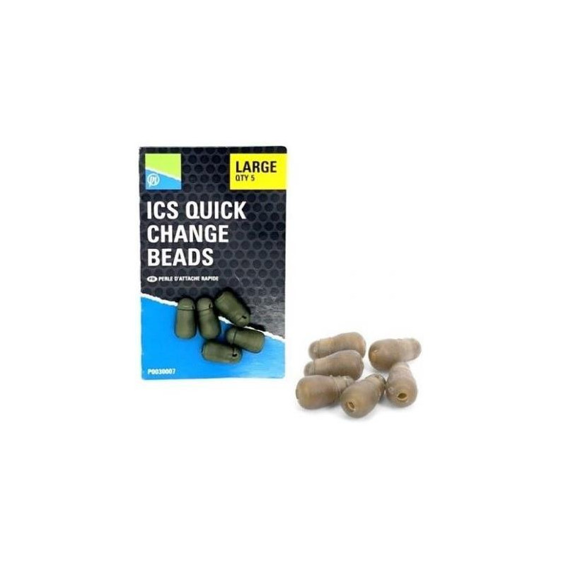 Łączniki ICS Quick Change Beads roz. duże Preston Łączniki ICS Quick Change Beads roz. duże Preston