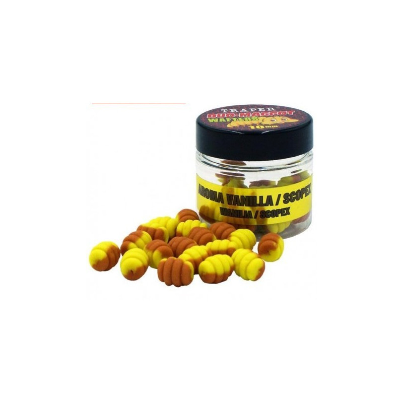 Przynęta Traper Duo-Maggot Wafters Method Feeder 25 g / 10mm / wanilia/scopex