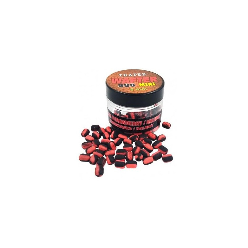 Przynęta Traper Wafter Mini Duo Color Method Feeder 15g - 6mm Truskawka/Halibut Przynęta Traper Wafter Mini Duo Color Method Feeder 15g - 6mm Truskawka/Halibut