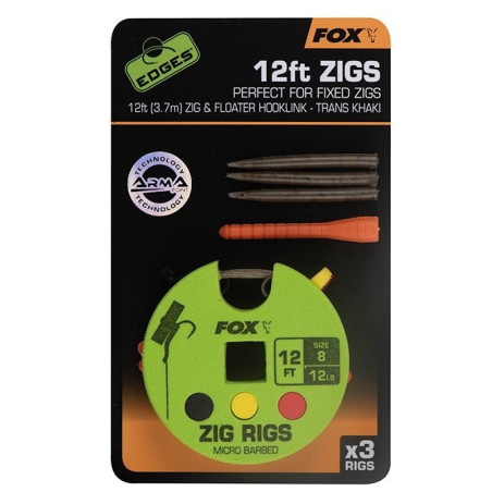 Przypon karpiowy FOX EDGES ZIG RIGS hak 8 Przypon karpiowy FOX EDGES ZIG RIGS hak 8