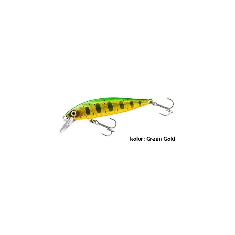 Wobler Shimano Cardiff Stream Flat 5cm Green Gold Wobler Shimano Cardiff Stream Flat 5cm Green Gold
