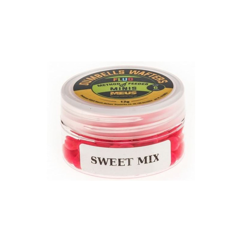 Kulki hakowe Meus Dumbells Fluo Wafters MINIS 12g - 6mm sweet mix