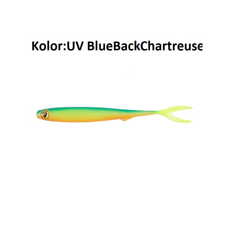 Przynęta FoxRage gumowa Slick Finesse 9 cm UV Blue Back Chartreuse Przynęta FoxRage gumowa Slick Finesse 9 cm UV Blue Back Chartreuse