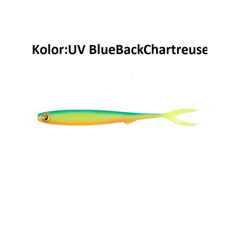 Przynęta FoxRage gumowa Slick Finesse 13 cm UV Blue Back Chartreuse Przynęta FoxRage gumowa Slick Finesse 13 cm UV Blue Back Chartreuse