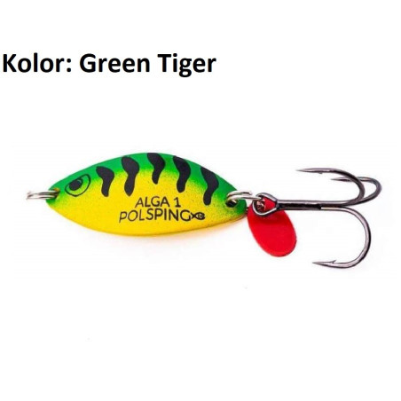 Błystka wahadłowa Polsping Alga 30g Green Tiger Błystka wahadłowa Polsping Alga 30g Green Tiger