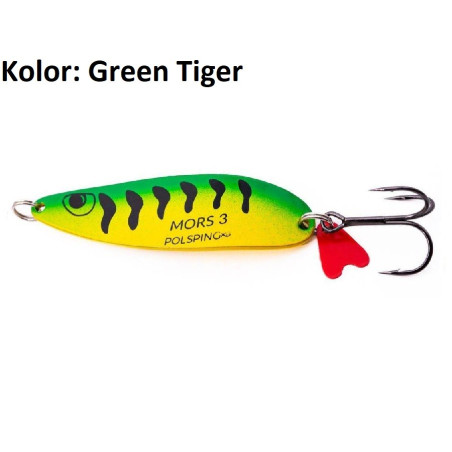 Błystka wahadłowa Polsping Mors 25g Green Tiger Błystka wahadłowa Polsping Mors 25g Green Tiger