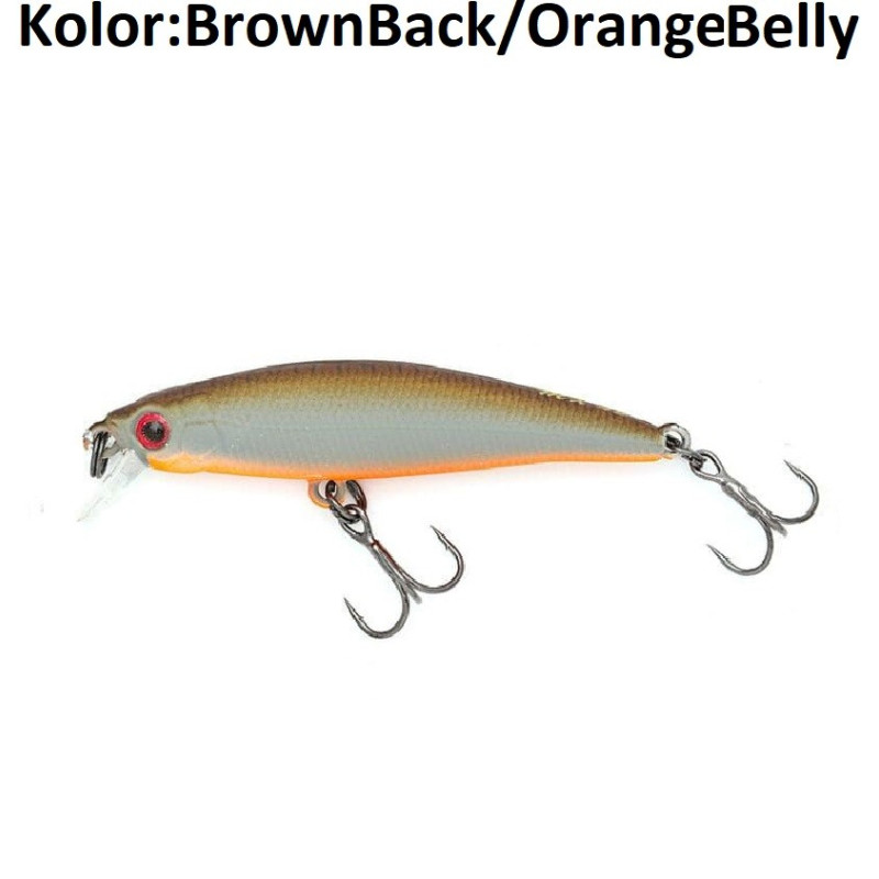 Wobler ECOGEAR MX 48F 4,8cm Brown Back/Orange Belly Wobler ECOGEAR MX 48F 4,8cm Brown Back/Orange Belly