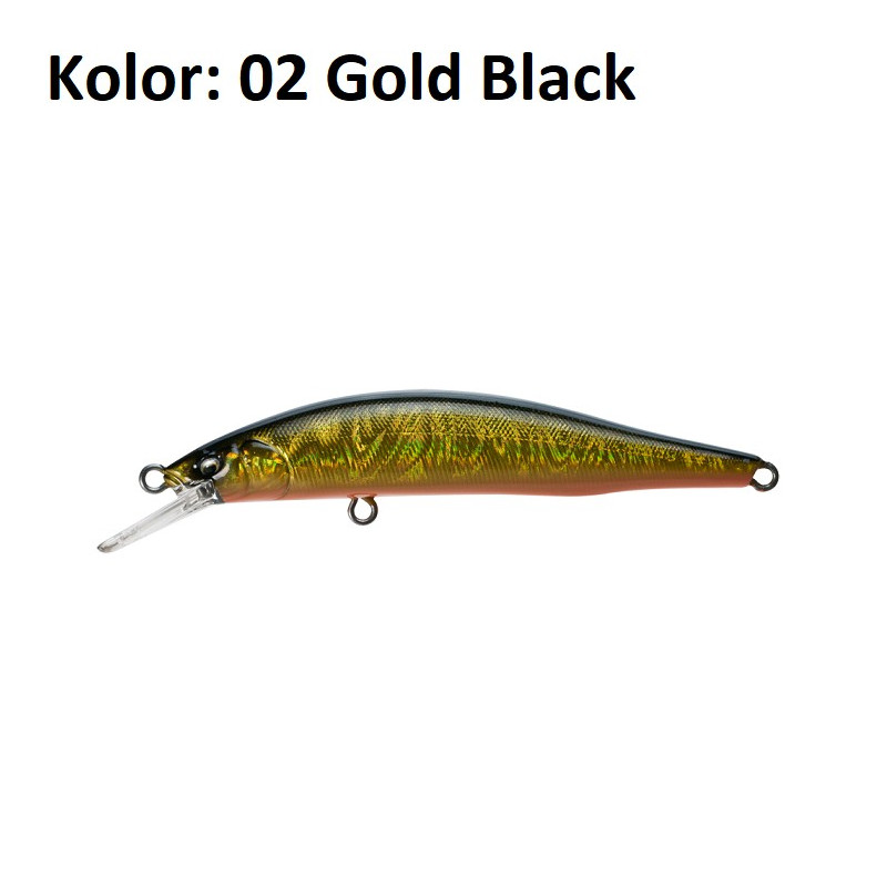 Wobler Fish Arrow Three Shot 80 SP 8cm 02 Gold Black Wobler Fish Arrow Three Shot 80 SP 8cm 02 Gold Black