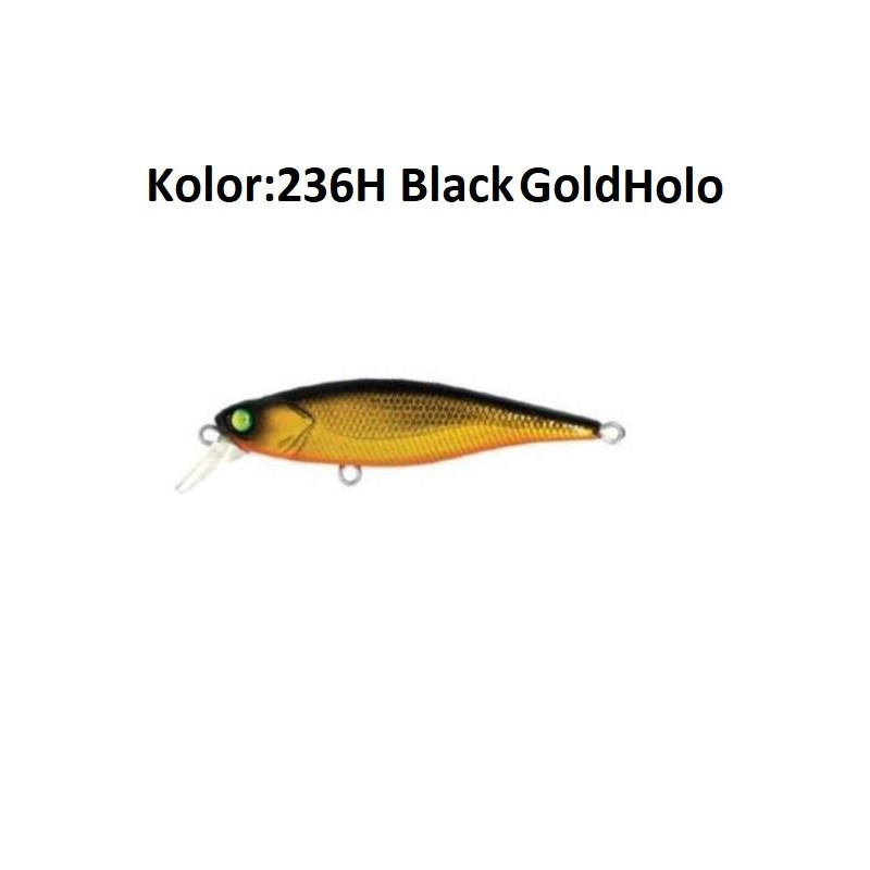 Wobler DAMIKI Joker 65 6,5cm 236H Black Gold Holo Wobler DAMIKI Joker 65 6,5cm 236H Black Gold Holo