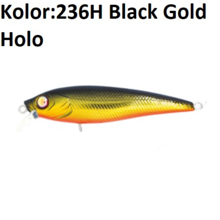 Wobler DAMIKI HOPI 70 7cm 236H Black Gold Holo Wobler DAMIKI HOPI 70 7cm 236H Black Gold Holo