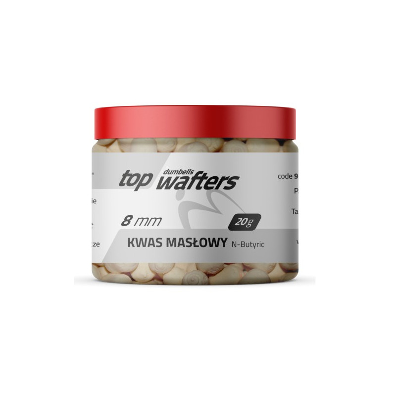 Przynęta Match Pro Top Dumbells Wafters 20g - 8mm KWAS MASŁOWY Przynęta Match Pro Top Dumbells Wafters 20g - 8mm KWAS MASŁOWY