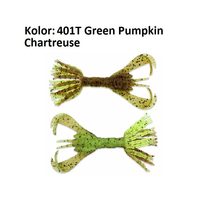Przynęta Keitech Hyper Spider 3.2" 8,1cm 401T Green Pumpkin Chartreuse Przynęta Keitech Hyper Spider 3.2" 8,1cm 401T Green Pumpkin Chartreuse