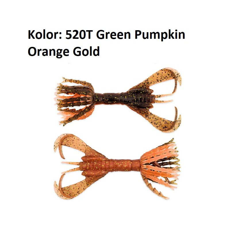 Przynęta Keitech Hyper Spider 3.2" 8,1cm 520T Green Pumpkin Orange Gold Przynęta Keitech Hyper Spider 3.2" 8,1cm 520T Green Pumpkin Orange Gold