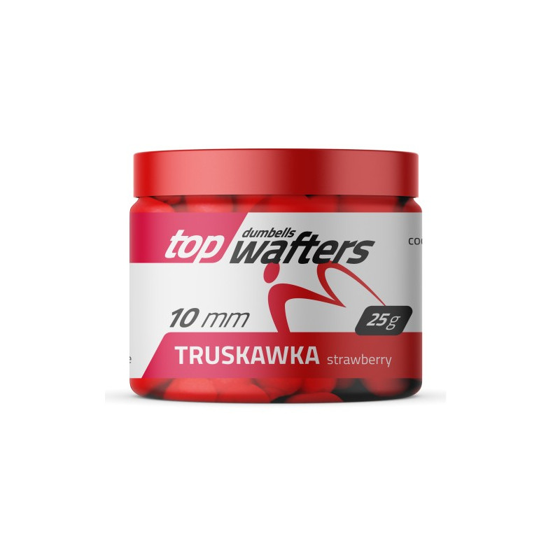Przynęta Match Pro Top Dumbells Wafters 10 mm 25g / Truskawka Przynęta Match Pro Top Dumbells Wafters 10 mm 25g / Truskawka
