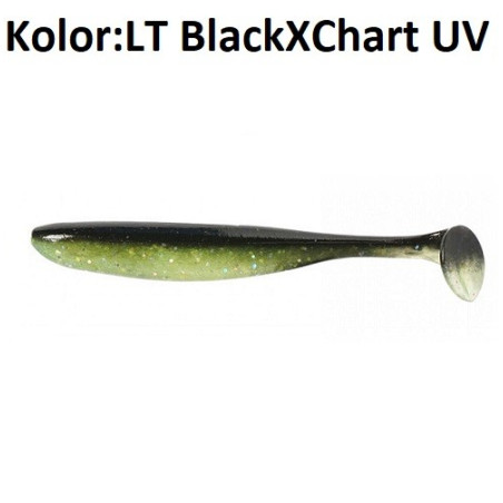 Przynęta Keitech Easy Shiner 4" i 4,5" 10cm LT Black X Chart UV