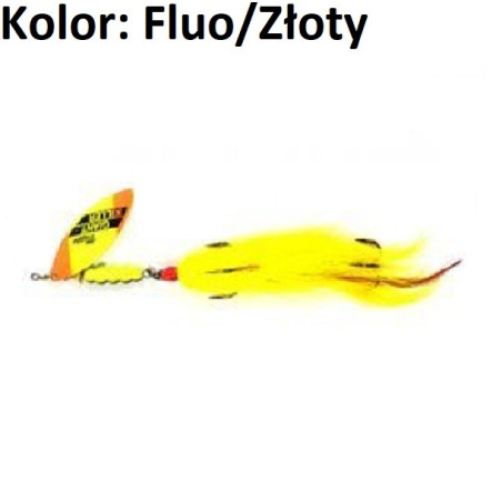 Błystka Mepps Giant Tandem 45g roz.7 Fluo/Złoty Błystka Mepps Giant Tandem 45g roz.7 Fluo/Złoty