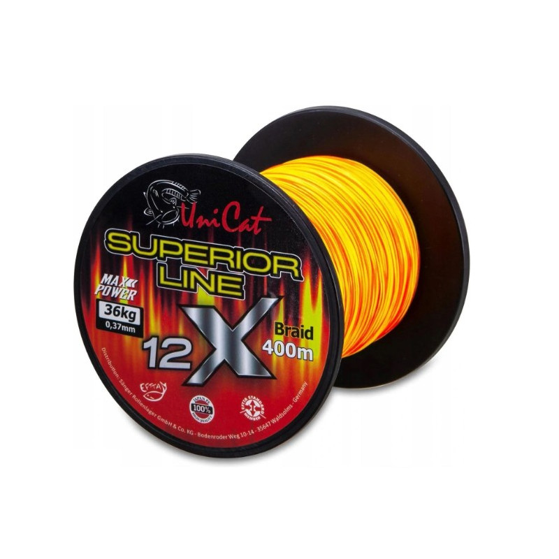 Plecionka UniCat 12 X Braid Superior Line 400 m 0.50mm Plecionka UniCat 12 X Braid Superior Line 400 m 0.50mm