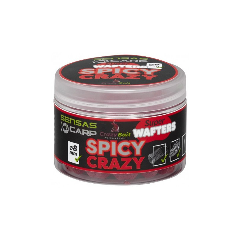 Przynęta Sensas Super Wafters 60g - 8mm Spicy Crazy Przynęta Sensas Super Wafters 60g - 8mm Spicy Crazy