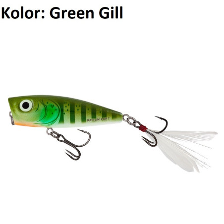 Wobler Salmo Rattlin Pop F/7cm Green Gill Wobler Salmo Rattlin Pop F/7cm Green Gill