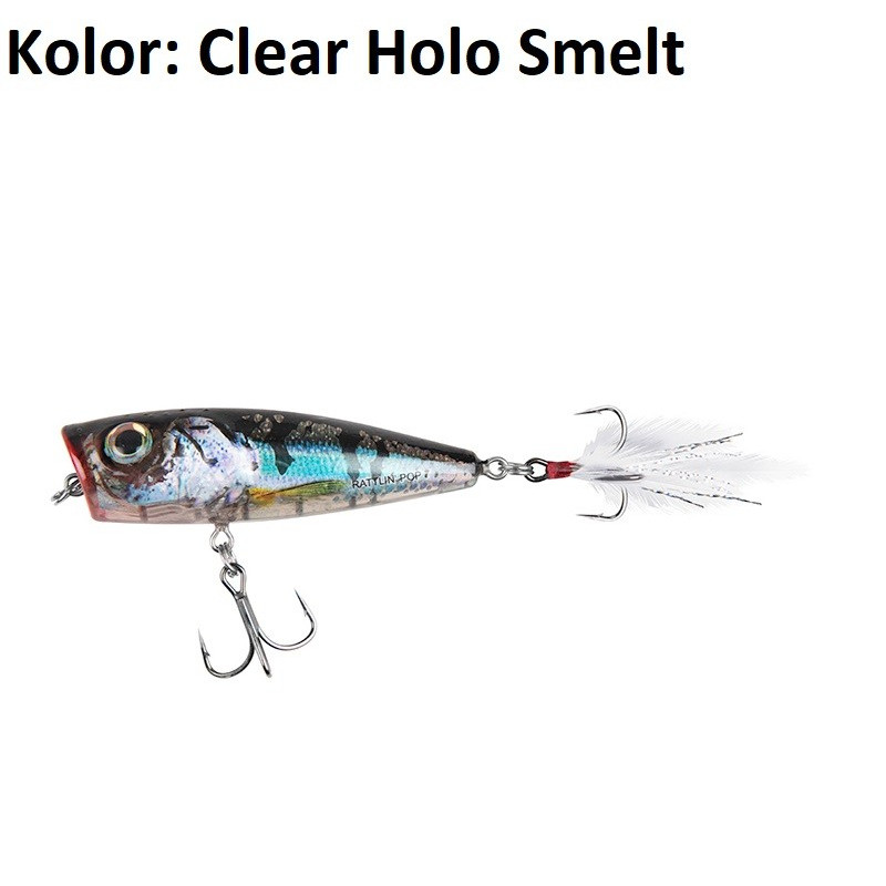Wobler Salmo Rattlin Pop F/7cm Clear Holo Smelt Wobler Salmo Rattlin Pop F/7cm Clear Holo Smelt