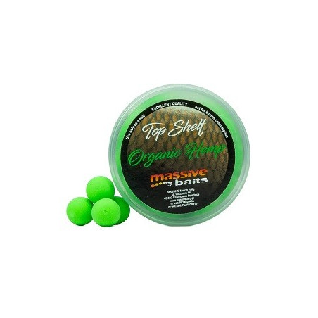 Kulki Massive Baits POP UPS TOP SHELF 200ml - 14mm Organic Hemp Kulki Massive Baits POP UPS TOP SHELF 200ml - 14mm Organic Hemp