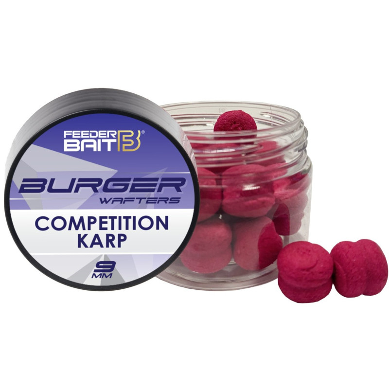 Przynęta Feeder Bait Fluo Burger Wafters 9mm - Competition Karp Przynęta Feeder Bait Fluo Burger Wafters 9mm - Competition Karp