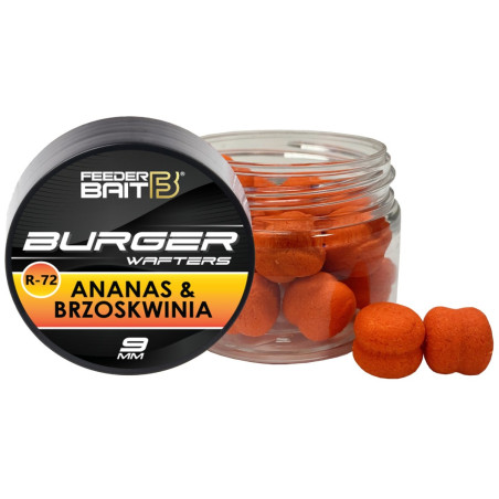 Przynęta Feeder Bait Fluo Burger Wafters 9mm - R-72 Ananas & Brzoskwinia Przynęta Feeder Bait Fluo Burger Wafters 9mm - R-72 Ananas & Brzoskwinia