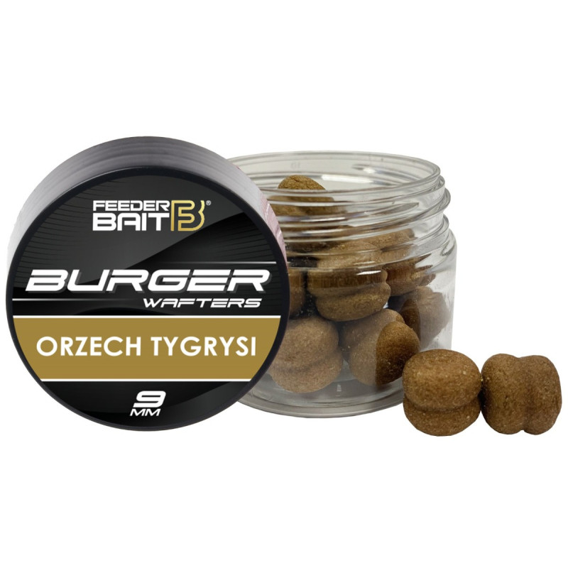 Przynęta Feeder Bait Fluo Burger Wafters 9mm - Orzech Tygrysi Przynęta Feeder Bait Fluo Burger Wafters 9mm - Orzech Tygrysi