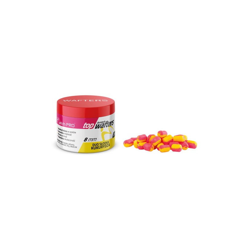 Przynęta Match Pro Top Dumbells Wafters 8 mm 20g / Słodka kukurydza Przynęta Match Pro Top Dumbells Wafters 8 mm 20g / Słodka kukurydza