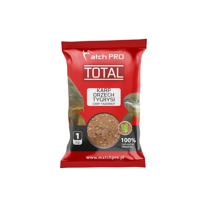 Zanęta Match Pro Total 1kg - karp, orzech tygrysi Zanęta Match Pro Total 1kg - karp, orzech tygrysi