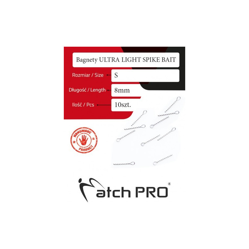 Bagnety ULTRA LIGHT SPIKE BAIT roz. S Match Pro
