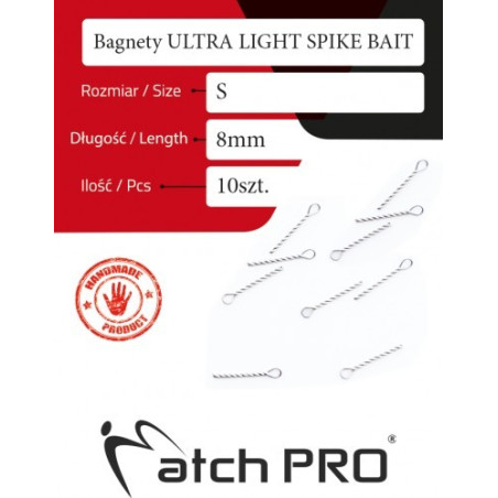 Bagnety ULTRA LIGHT SPIKE BAIT roz. S Match Pro