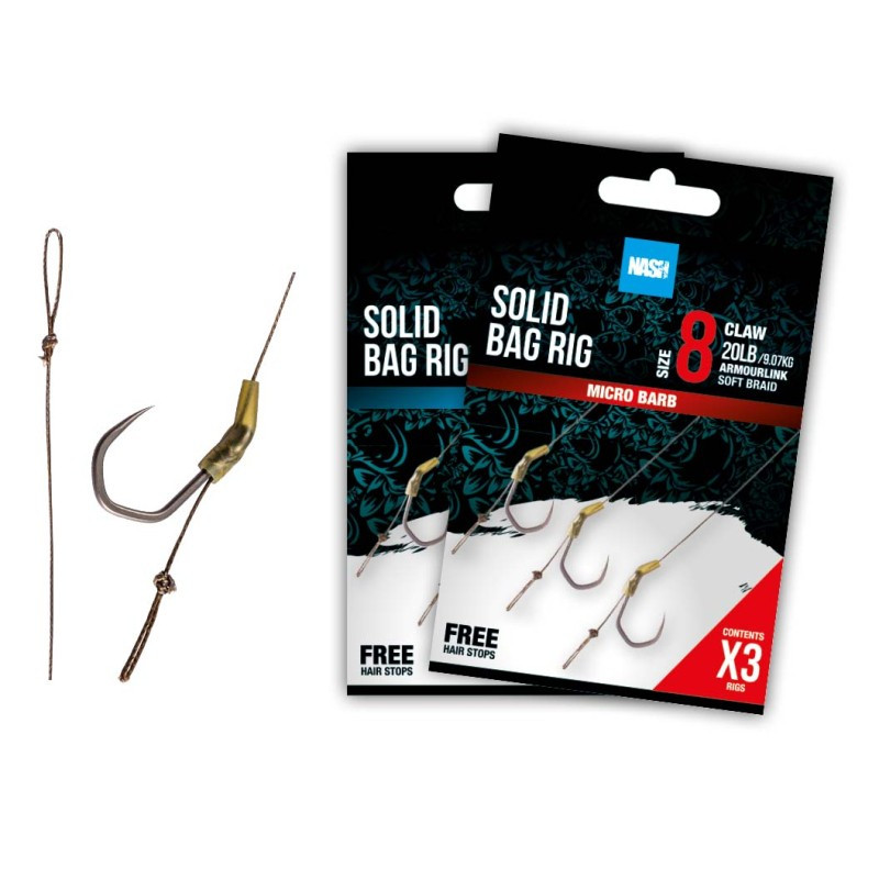 Przypon karpiowy Solid Bag Rig Barbed roz. 6 NASH Przypon karpiowy Solid Bag Rig Barbed roz. 6 NASH