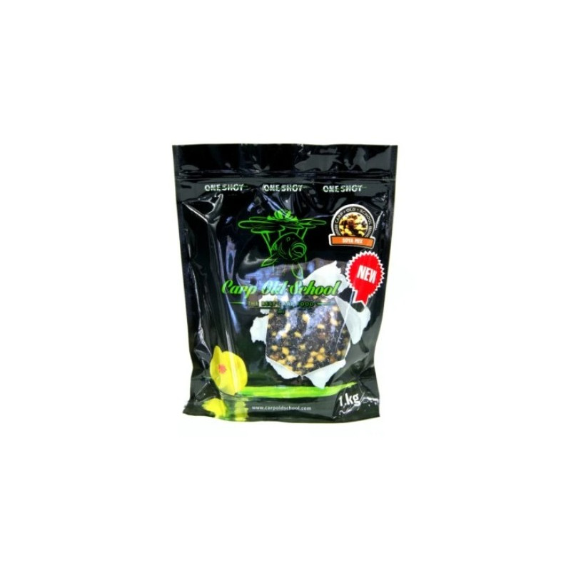 Ziarna zanętowe Carp Old School 1kg - MIX Soya Ziarna zanętowe Carp Old School 1kg - MIX Soya