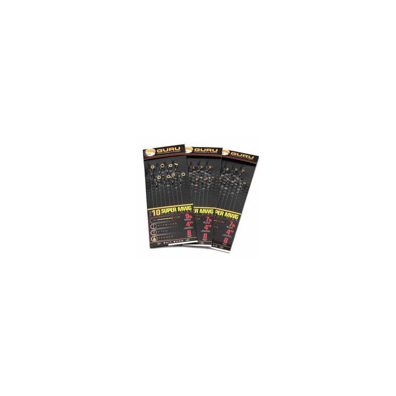Przypony SMWG Bait Bands 4" 10cm / hak 10 Guru Przypony SMWG Bait Bands 4" 10cm / hak 10 Guru